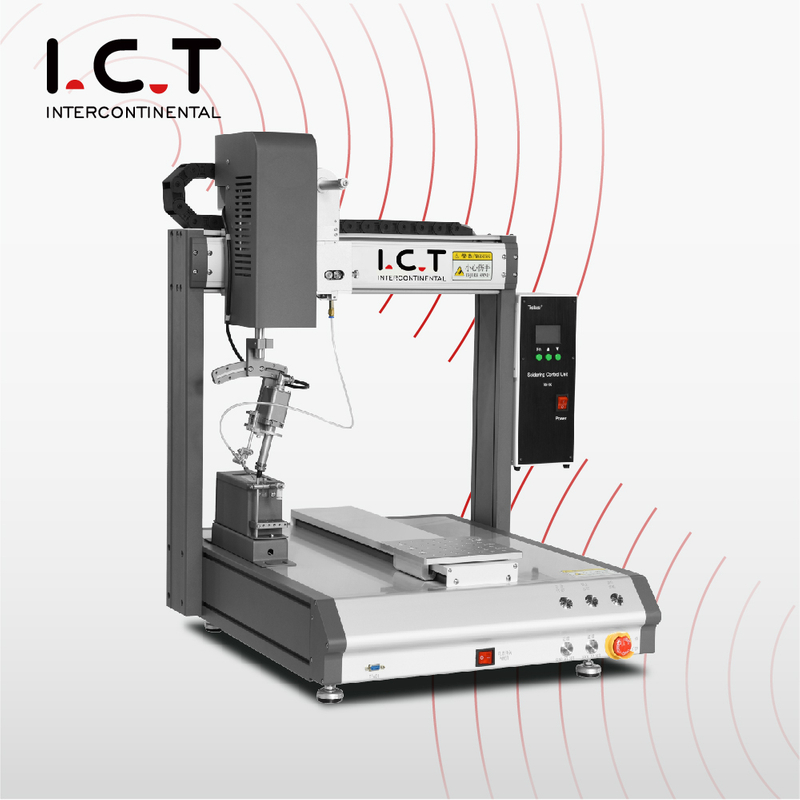 I.C.T |Robot de soldadura automática de dos cabezales, doble soldadura, kits electrónicos