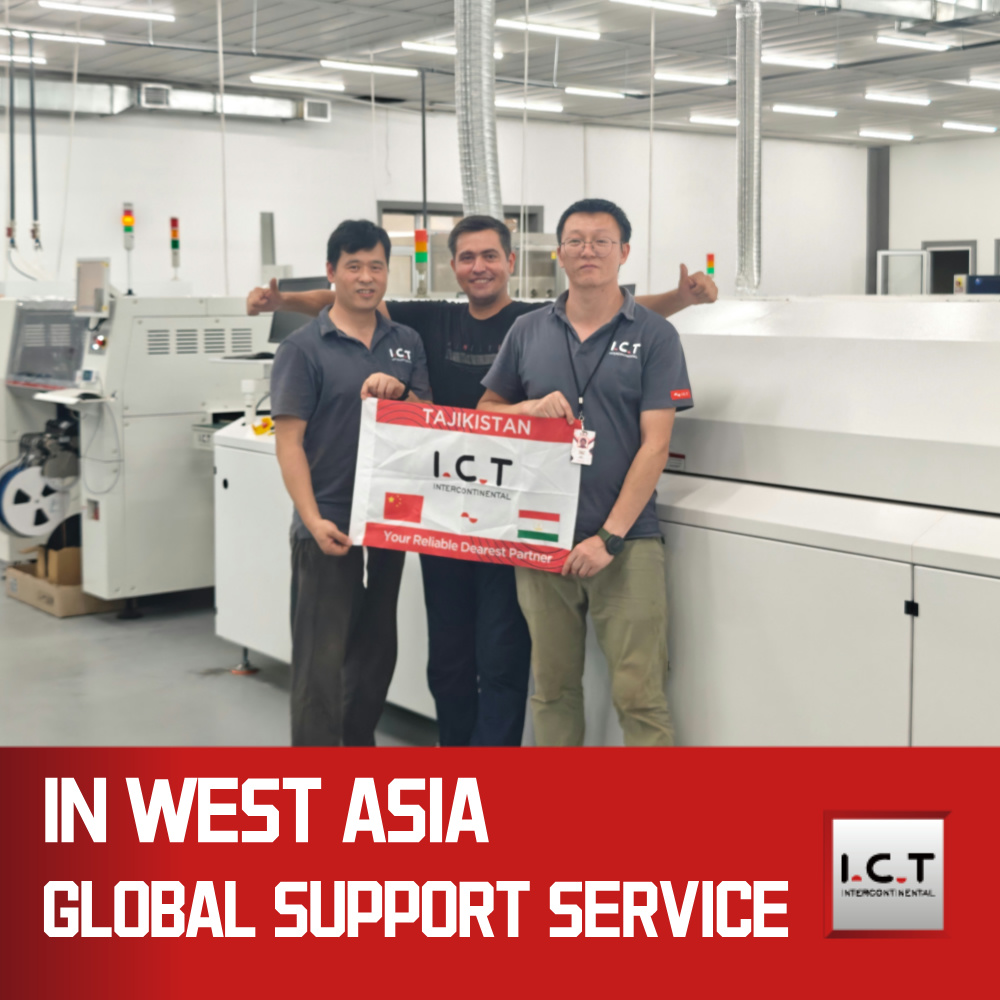 I.C.T | Rentable SMT Máquina de horno de reflujo para soldadura por reflujo 600 mm