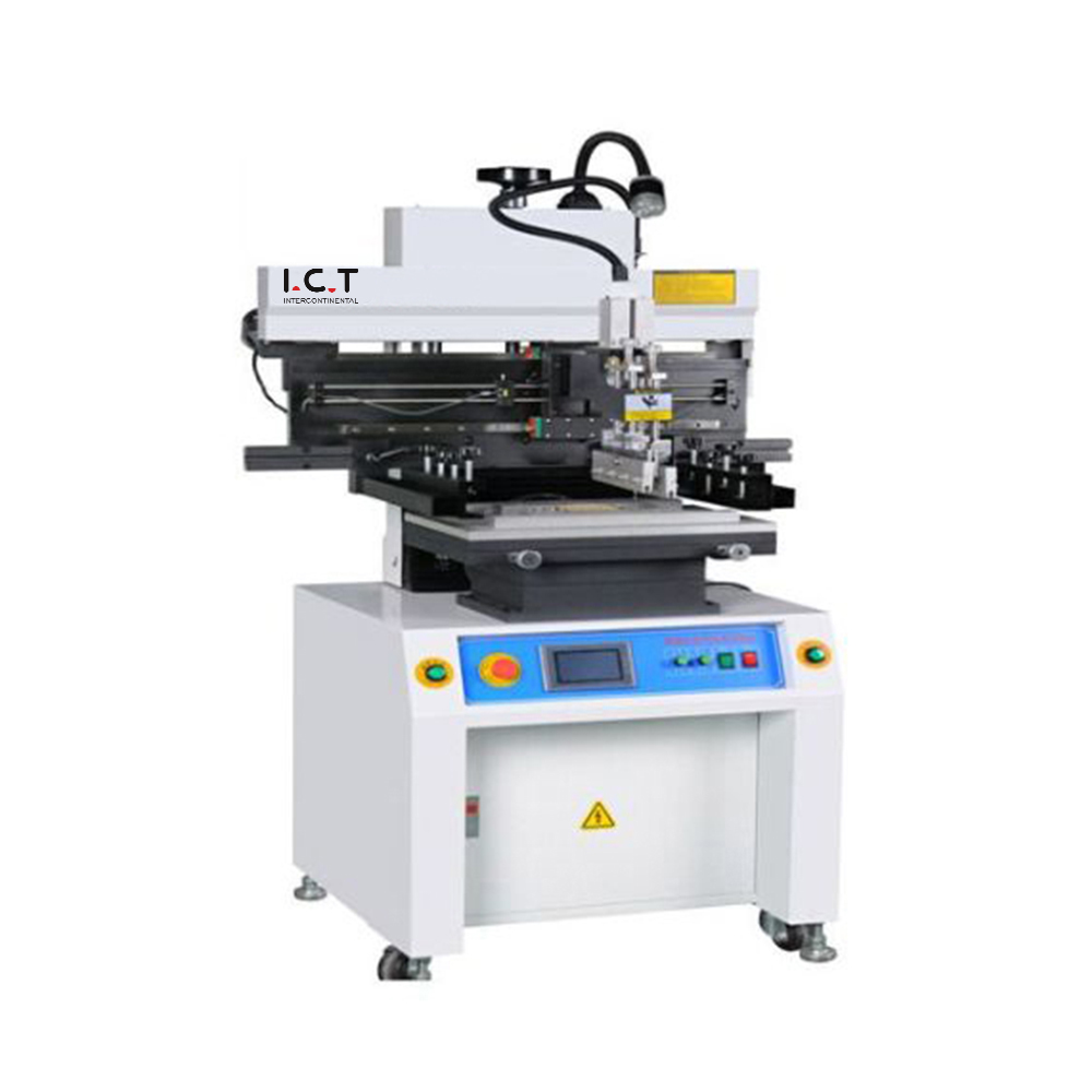 Máquina de impresión de pasta de soldadura ICT SMD Impresora manual SMT
