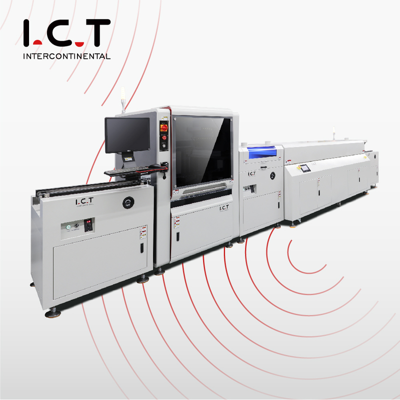 I.C.T |PCBA Línea de recubrimiento automática SMT Línea de recubrimiento UV selectiva ETA