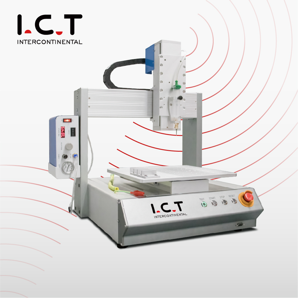 I.C.T |SMT Periféricos PCB Dispensador de pasta de soldadura LED Máquina dispensadora de pegamento