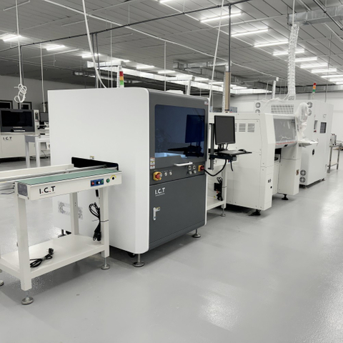 I.C.T-D1200 | Máquina dispensadora de chorro en línea para la línea SMT