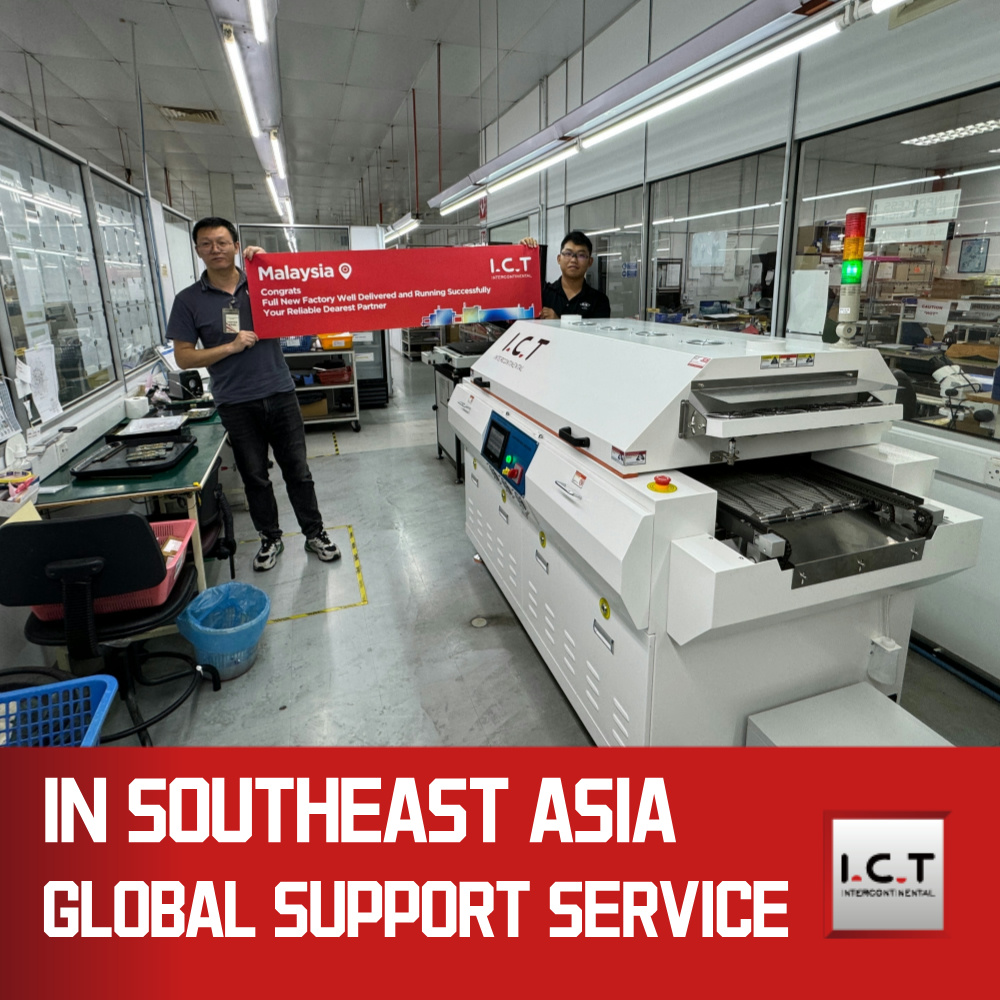 Horno de soldadura por reflujo de 8 zonas de doble riel SMT SMD