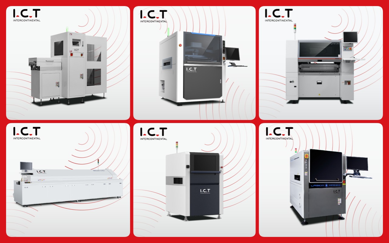 1 SMT Línea con SMT Máquina 01