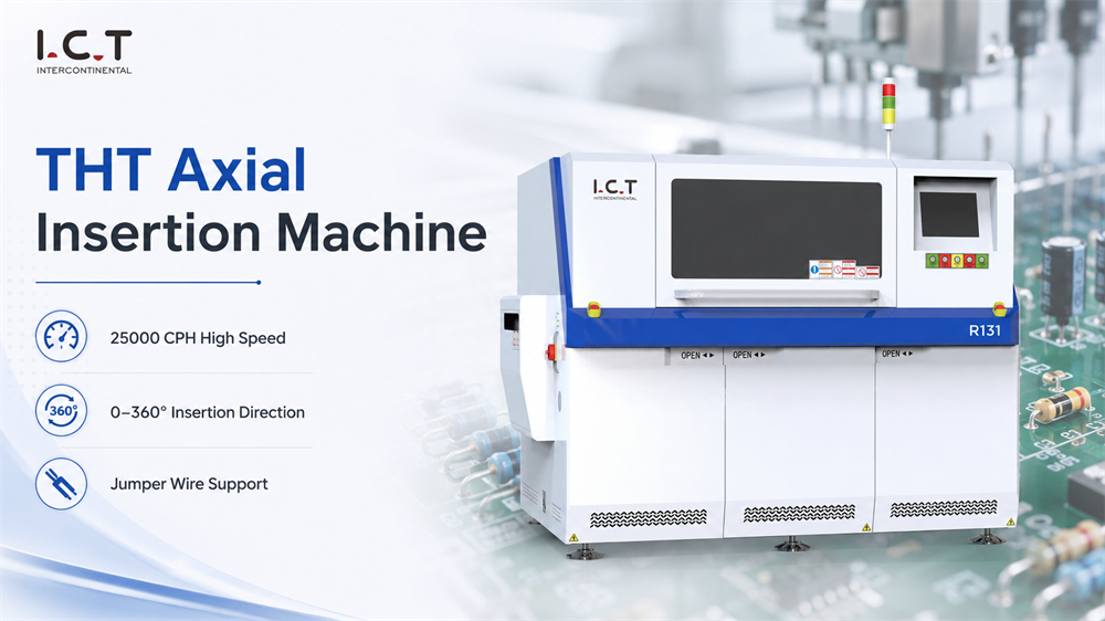 I.C.T THT Axial Insertion Machine I.C.T THT Máquina de inserción axial