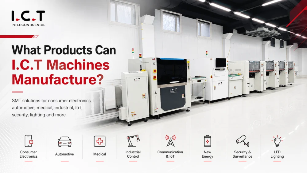 &iquest;Qu&eacute; tipos de productos pueden I.C.T SMT fabricar m&aacute;quinas?
