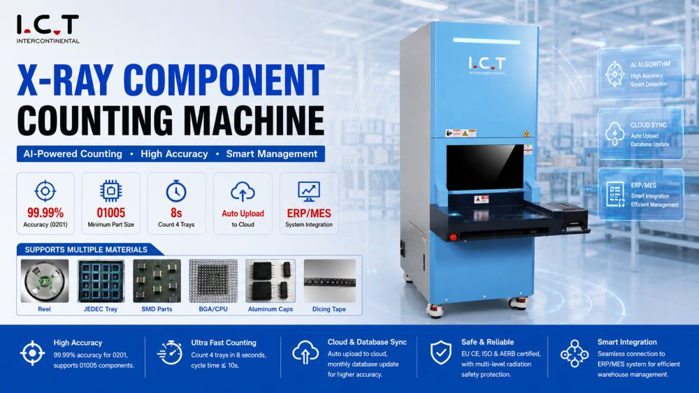 I.C.T X-Ray Component Counting Machine I.C.T Máquina de conteo de componentes de rayos X