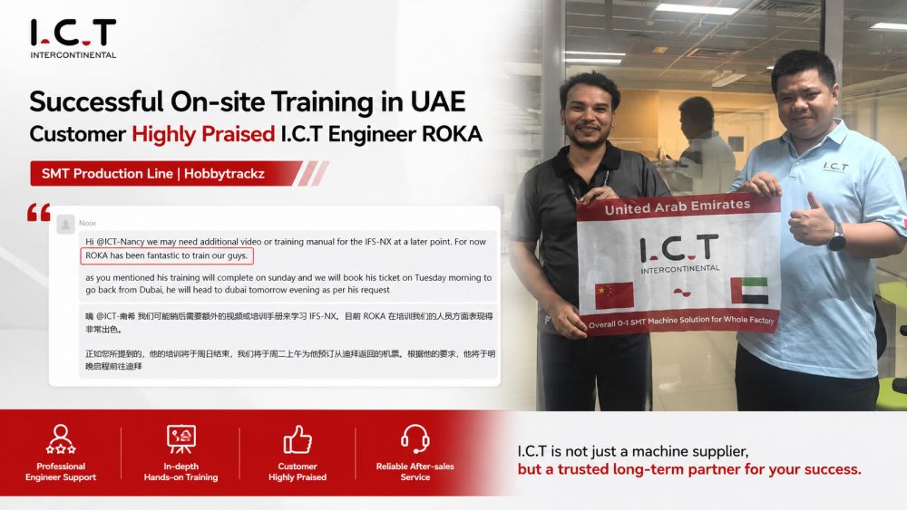El cliente de los EAU elogia I.C.T SMT Line Training.jpg