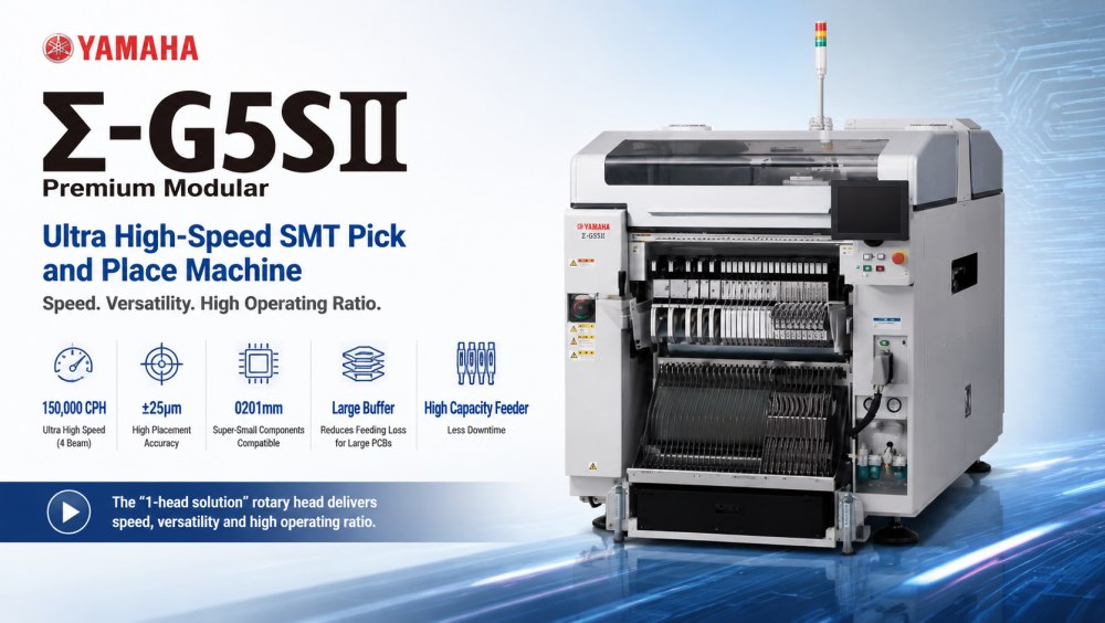 M&aacute;quina de recogida y colocaci&oacute;n Yamaha Σ-G5SⅡ SMT