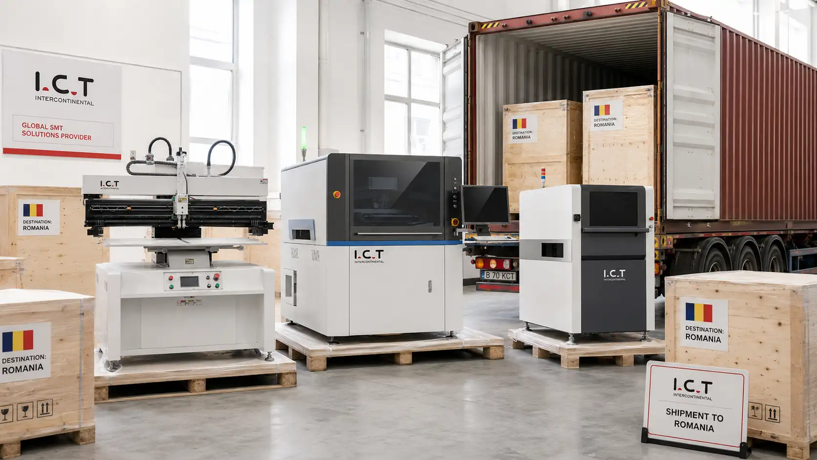 I.C.T env&iacute;a equipos avanzados SMT a Rumania para respaldar la expansi&oacute;n de la fabricaci&oacute;n de productos electr&oacute;nicos.webp