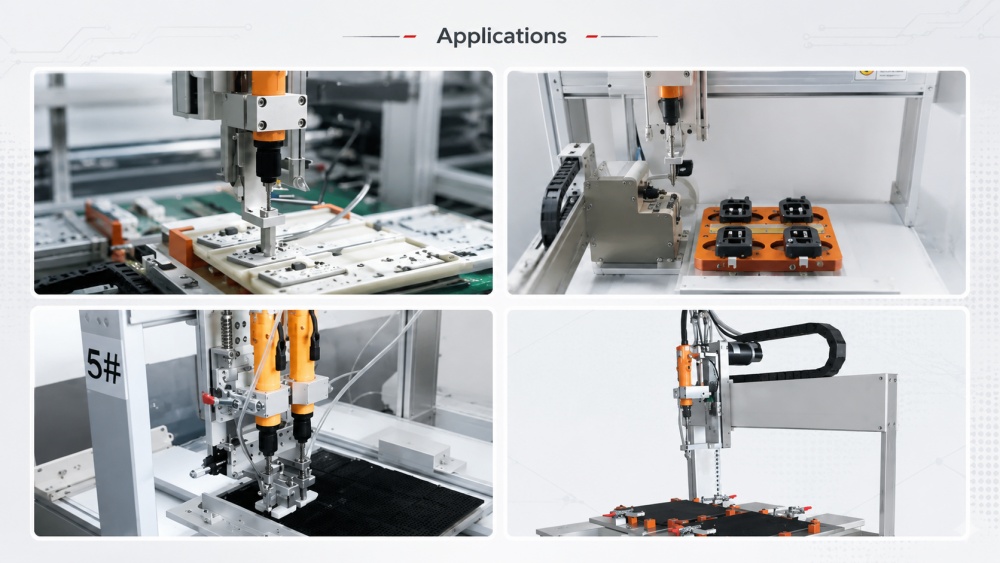 Automatic Screwing Robot applications Aplicaciones del robot de atornillado automático