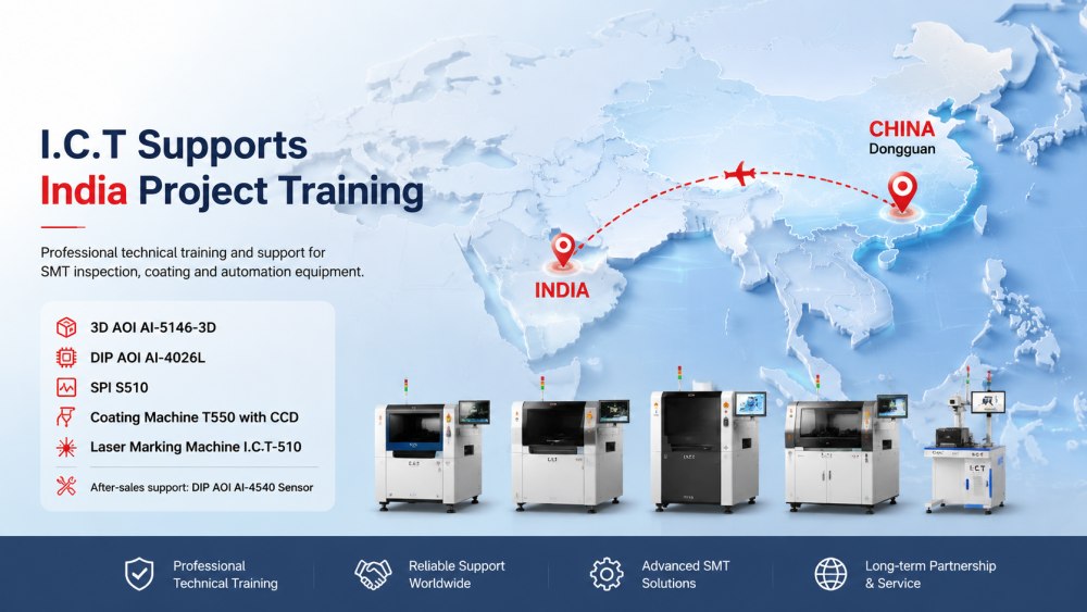 I.C.T Proporciona soporte de capacitaci&oacute;n t&eacute;cnica para India SMT Proyecto de inspecci&oacute;n y automatizaci&oacute;n.jpg