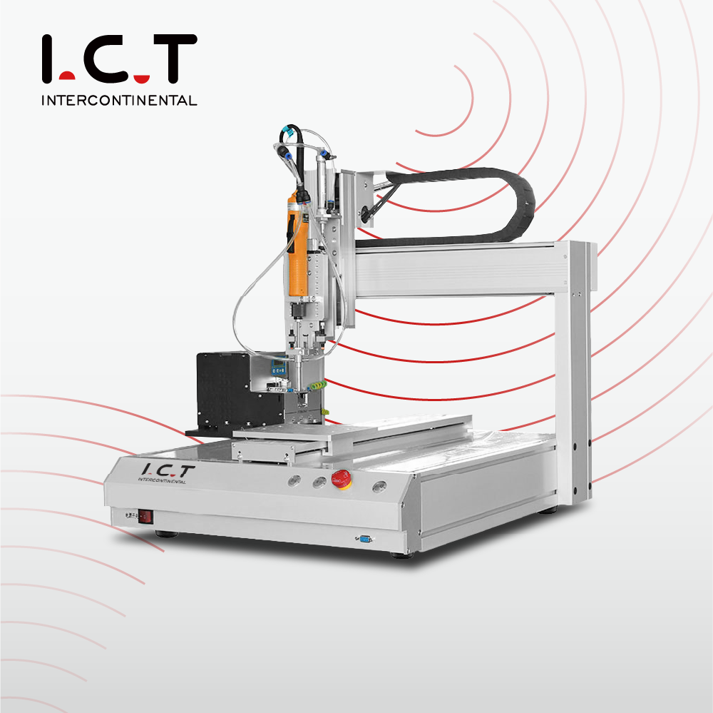 I.C.T | SMT Máquina robotizada de tornillo de bloqueo de controlador automático Tipo plataforma giratoria de varios ejes