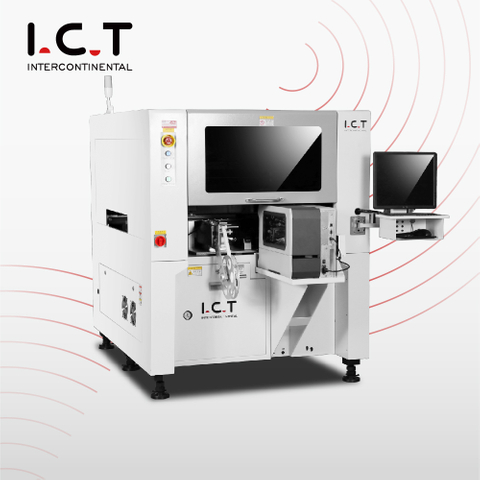 I.C.T | Máquina de colocación de etiquetas por transferencia automática multifunción SMT de 4 cabezales