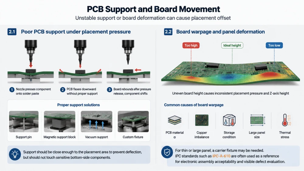 PCB Apoyo y movimiento de la junta directiva.webp