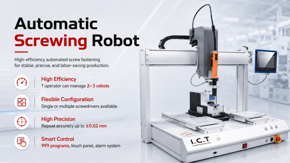 Automatic Screwing Robot Robot de atornillado automático